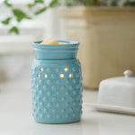 Blue Hobnail Illuminated Wax Warmer | Mid-Size