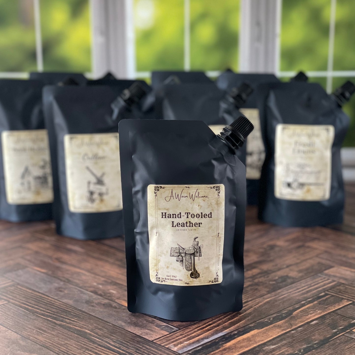 Hand-Tooled Leather Softie | Wild West Collection