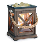 Walnut + Rope Vintage Bulb Wax Warmer | Illuminated