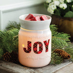 Plaid "JOY" Wax Warmer | Illuminated